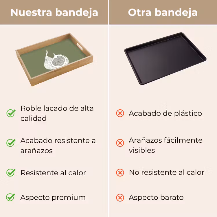 Bandeja - Higos - Minimalista - Dibujado - Verde musgo — 9