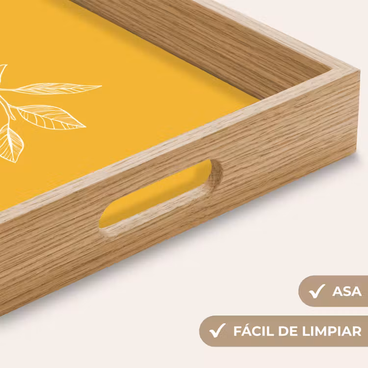 Bandeja - Limones - Ilustración - Minimalista - Amarillo — 8