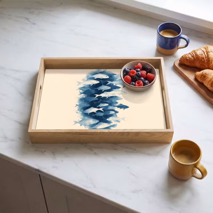 Bandeja - Piscis - Minimalista - Azul — 3