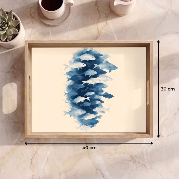 Bandeja - Piscis - Minimalista - Azul — 7