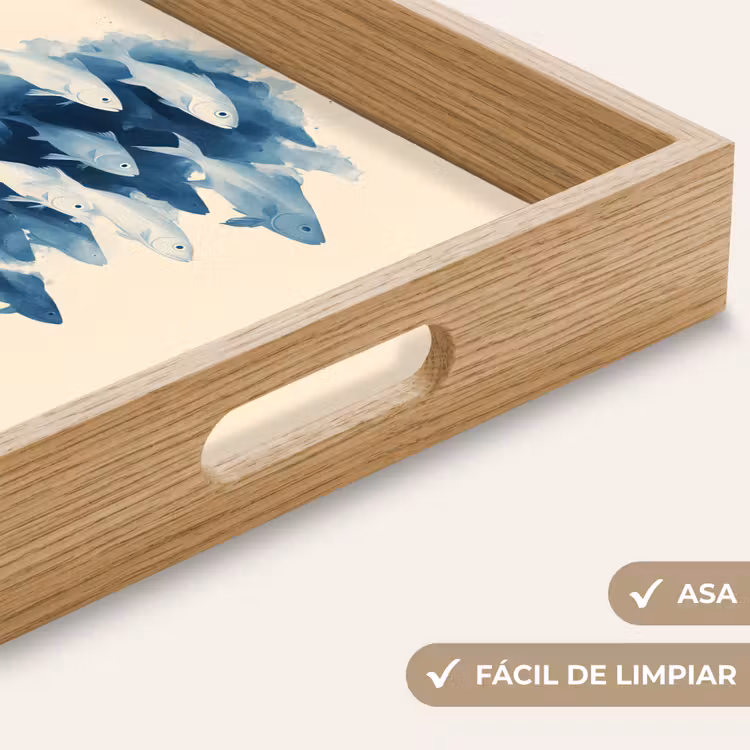 Bandeja - Piscis - Minimalista - Azul — 8