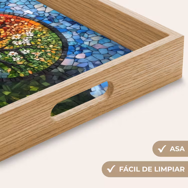 Bandeja - Árbol - Estaciones - Mosaico - Montañas — 8