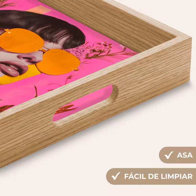 Bandeja - Gafas de sol - Naranja - Mujer - Plantas — 8