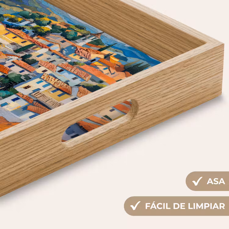 Bandeja - Pueblo - Colinas - Paisaje - Árboles — 8