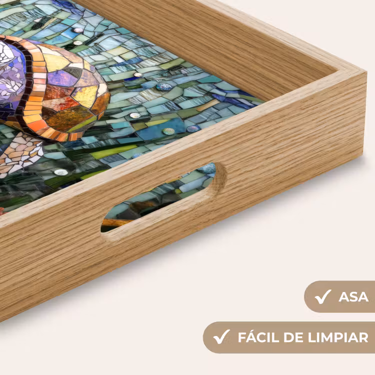 Bandeja - Tortuga - Algas - Mosaico — 8