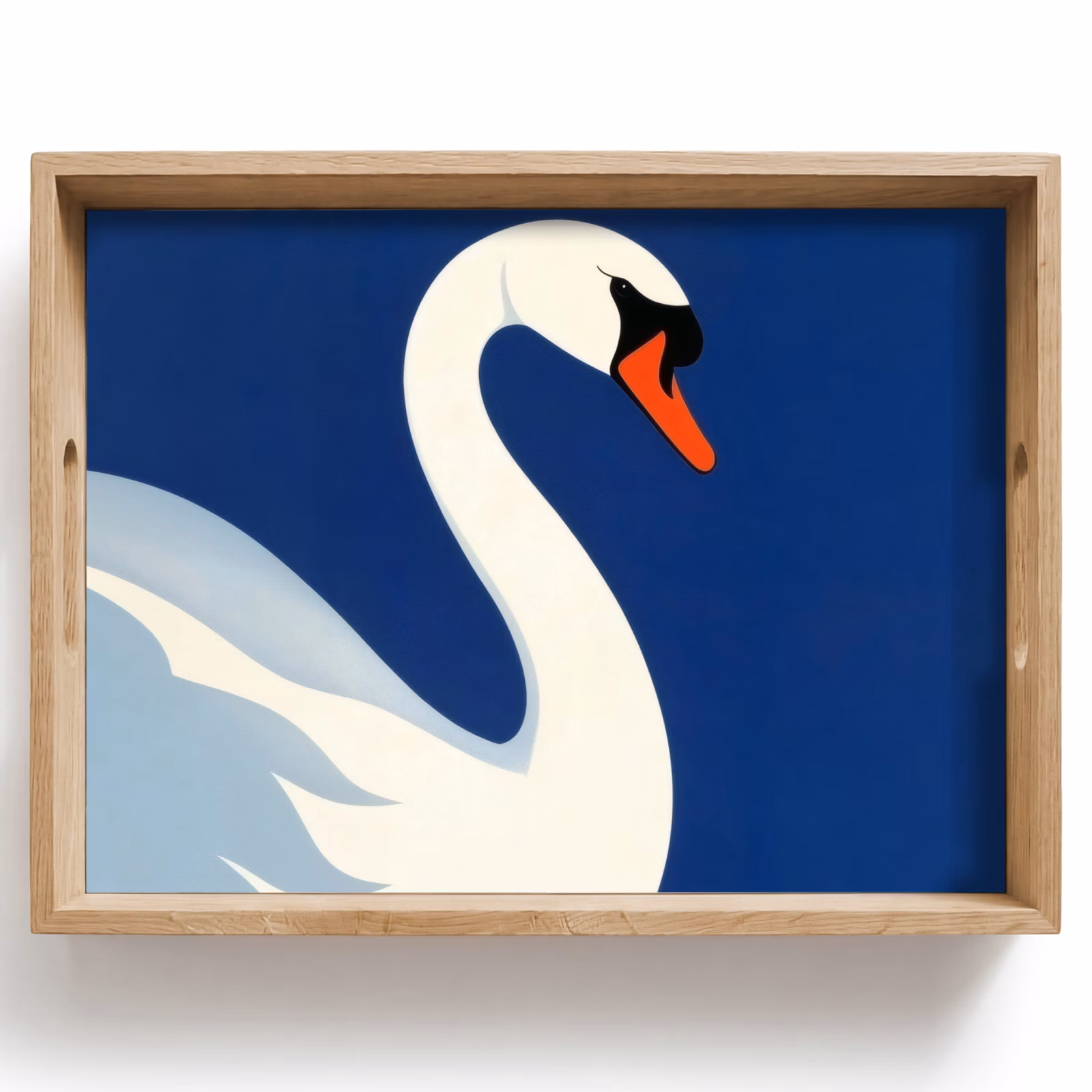 Bandeja - Cisne - Blanco - Pico - Ilustración — 1