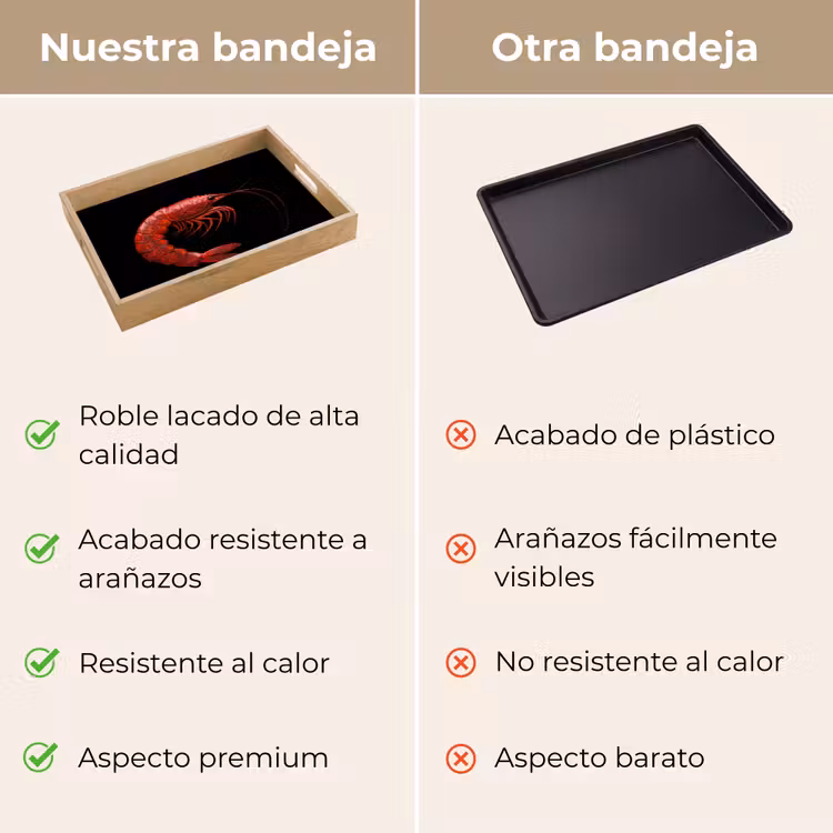 Bandeja - Camarón - Rojo - Animales — 9