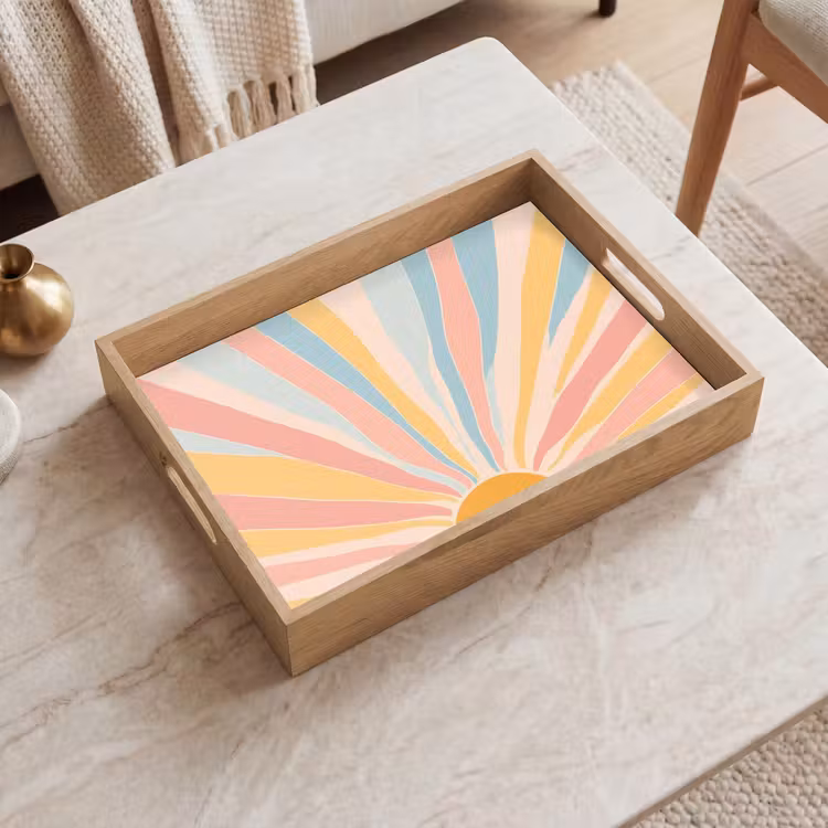 Bandeja - Ilustración - Sol - Colores pastel — 2