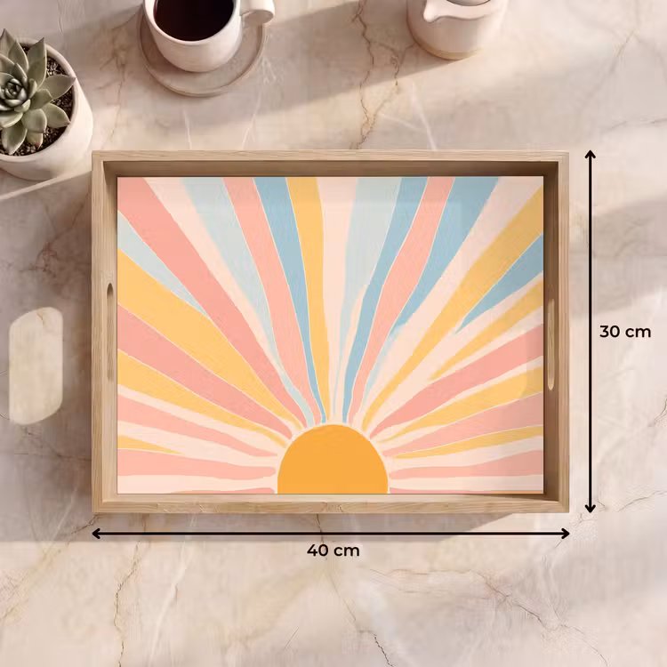 Bandeja - Ilustración - Sol - Colores pastel — 7
