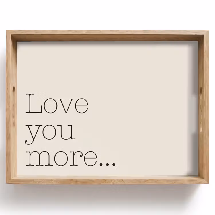 Bandeja - Minimalista - Amor - Beige — 1