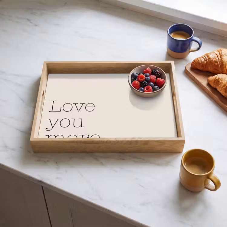 Bandeja - Minimalista - Amor - Beige — 3
