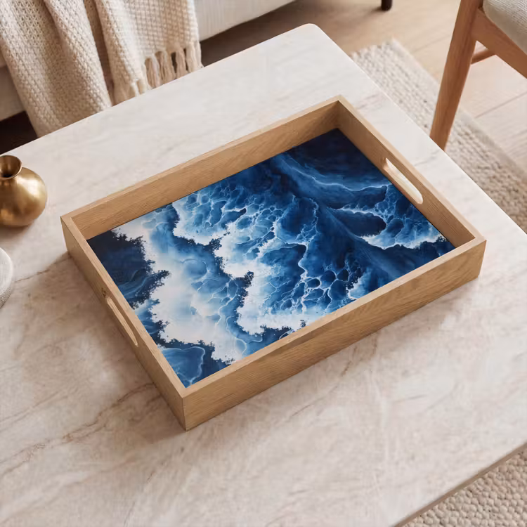Bandeja - Olas - Azul - Espuma — 2