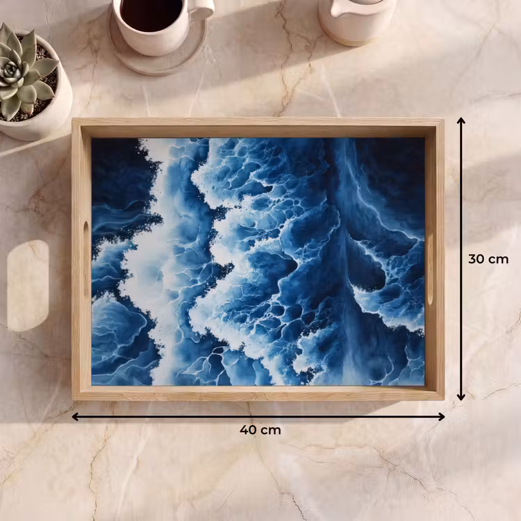 Bandeja - Olas - Azul - Espuma — 7