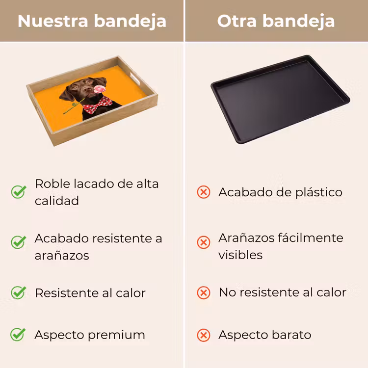Bandeja - Perro - Naranja - Rosa - San Valentín — 9