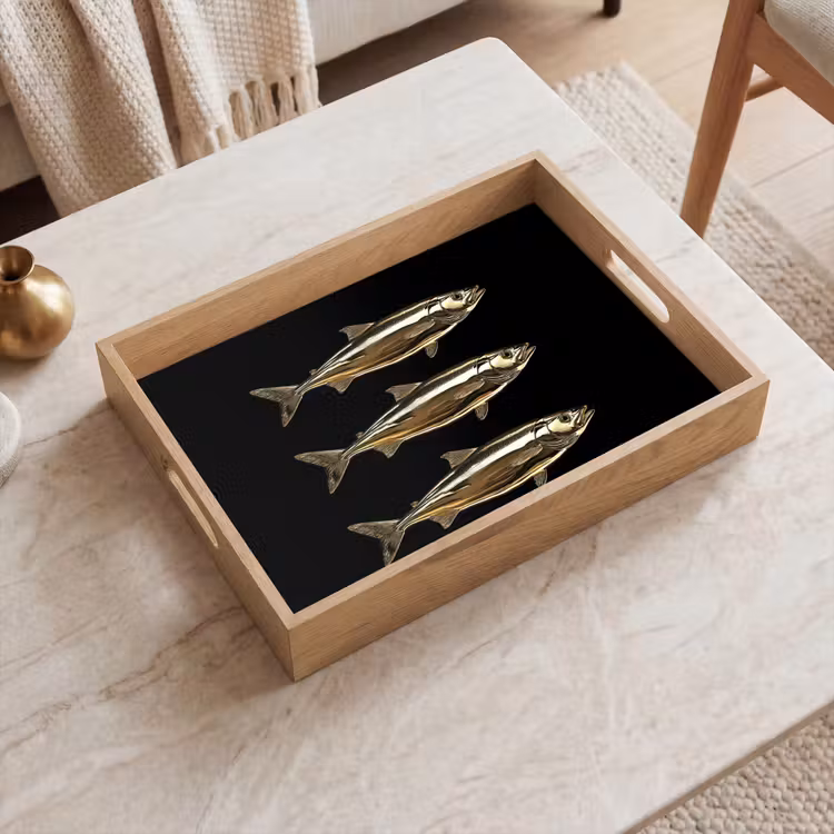 Bandeja - Piscis - Oro - Negro — 2