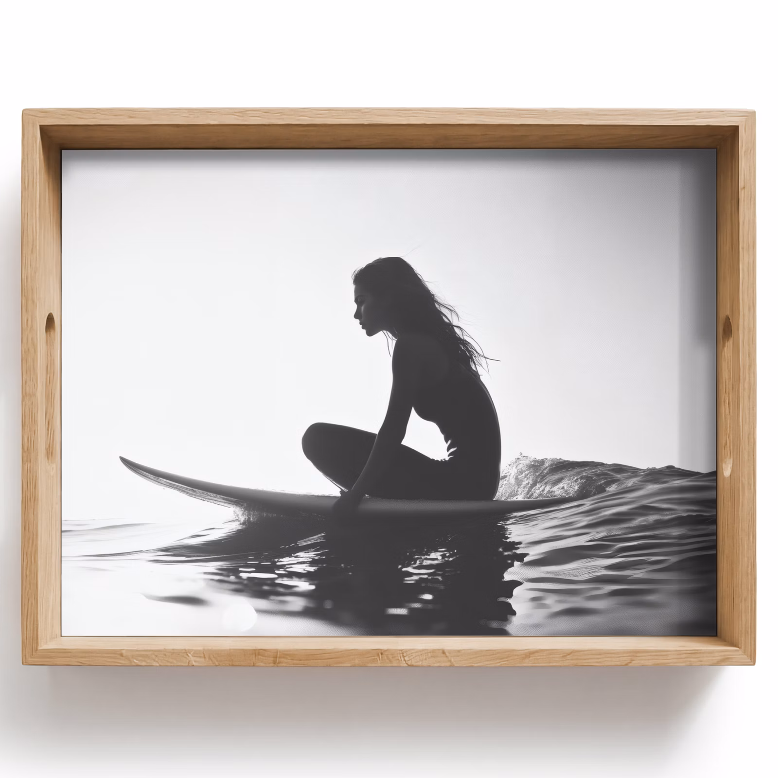 Bandeja - Silueta - Mujer - Tabla de surf - Agua — 1