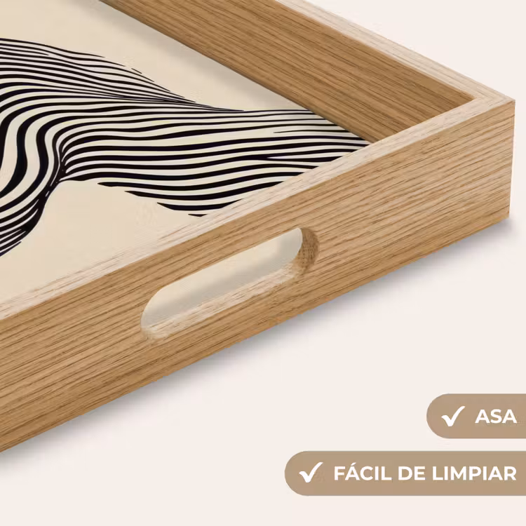 Bandeja - Ondulado - Líneas - Abstracto - Silueta — 8