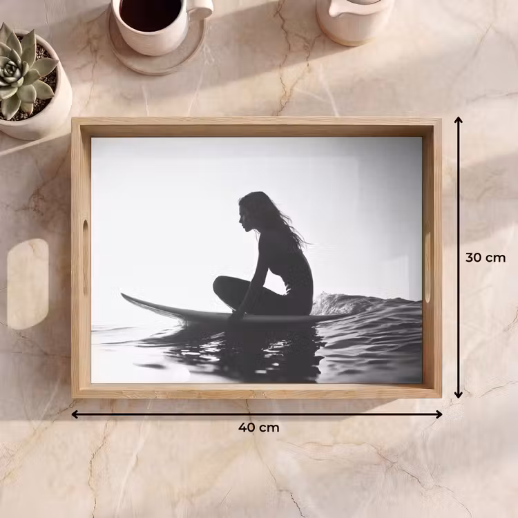 Bandeja - Silueta - Mujer - Tabla de surf - Agua — 7