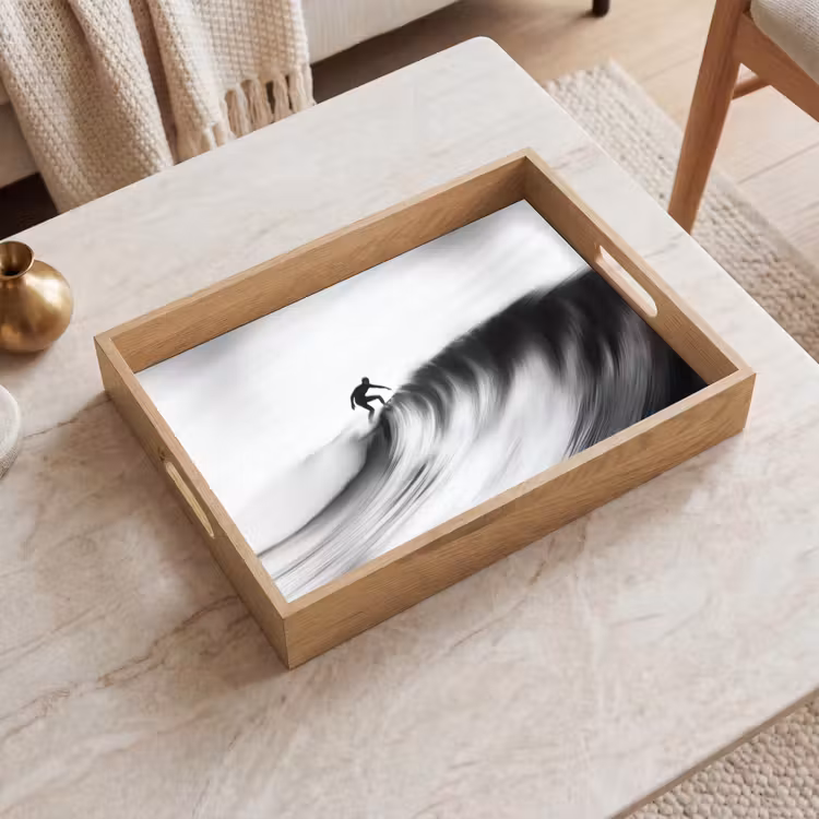 Bandeja - Surfer - Wave - Desteñido - Negro — 2