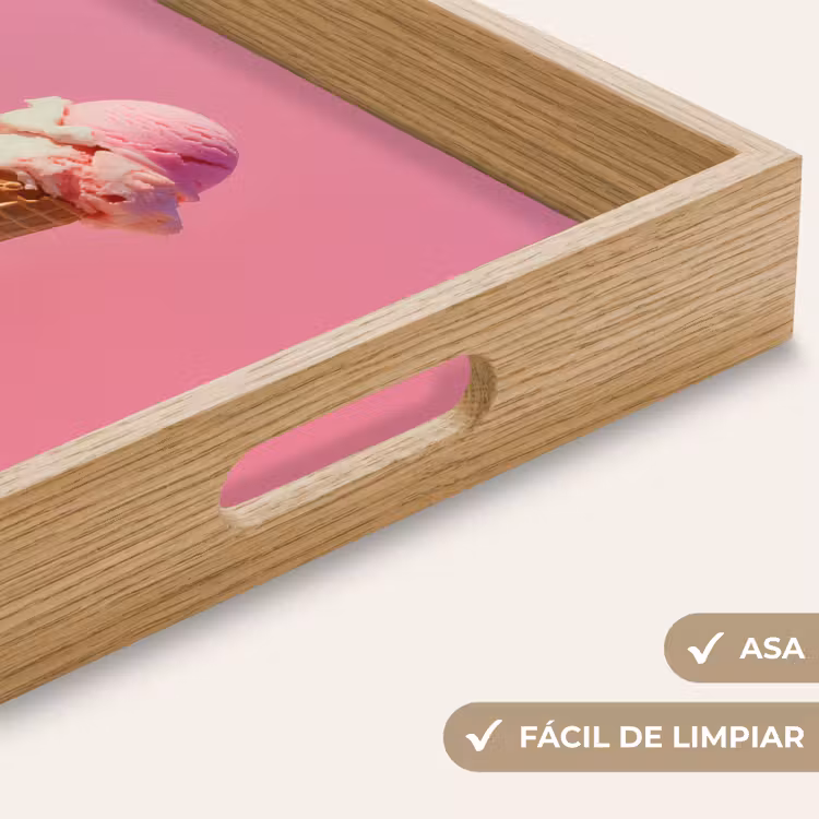 Bandeja - Cuerno - Pala de helado - Rosa — 8