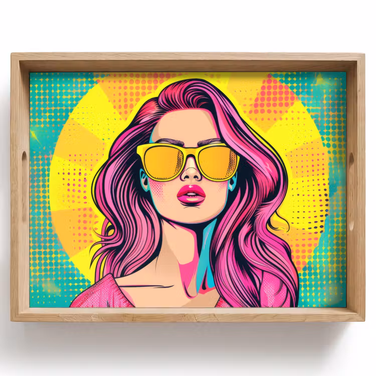 Bandeja - Gafas de sol - Mujer - Soleadas - Amarillas — 1