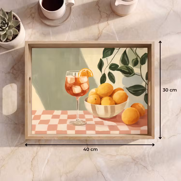 Bandeja - Limones - Vidrio - Mantel - Bloqueado — 7