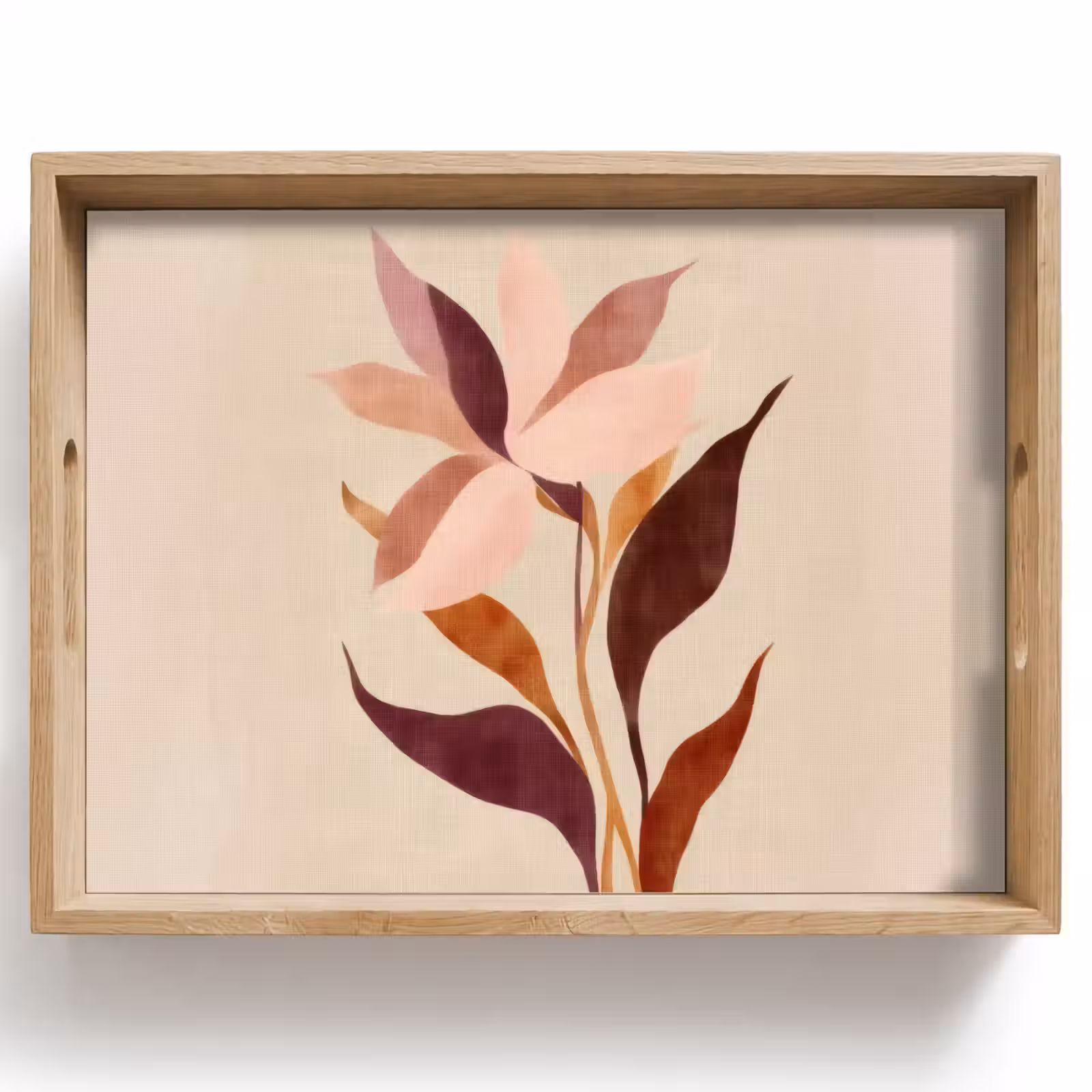 Bandeja - Flores - Pétalos - Minimalista - Rosa — 1