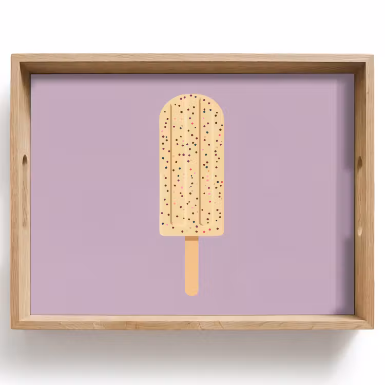 Bandeja - Beige - Helado - Moteado — 1