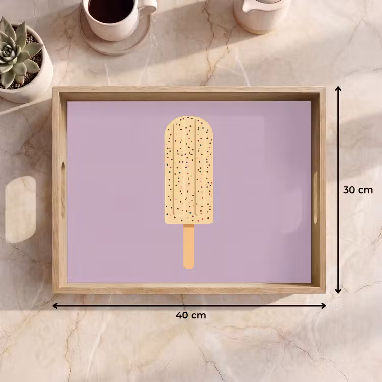 Bandeja - Beige - Helado - Moteado — 7