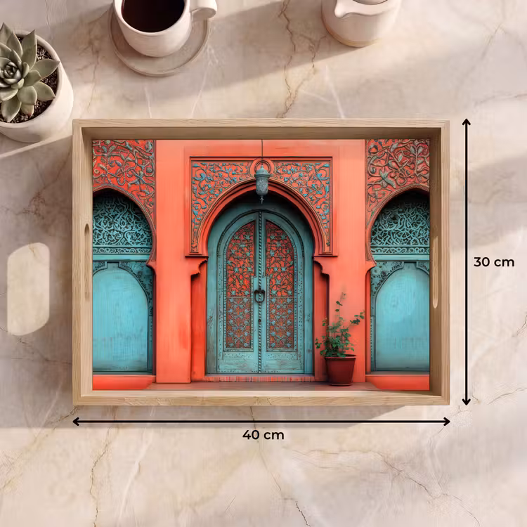 Bandeja - Farol - Puerta - Turquesa — 7