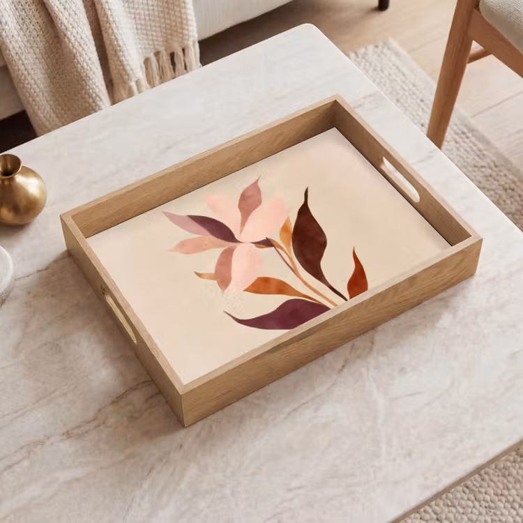 Bandeja - Flores - Pétalos - Minimalista - Rosa — 2