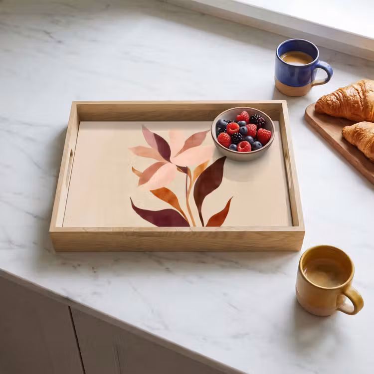 Bandeja - Flores - Pétalos - Minimalista - Rosa — 3