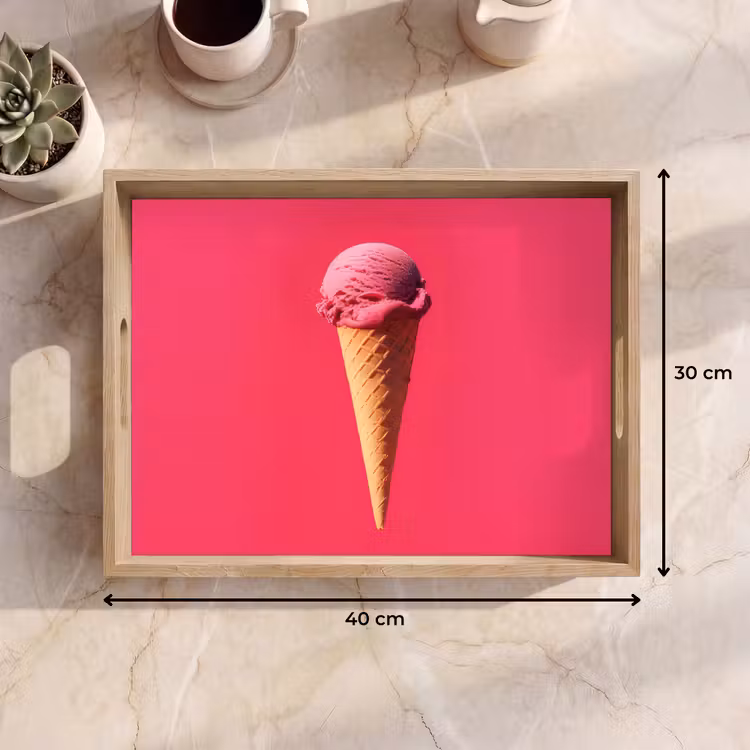 Bandeja - Pala helado - Rosa - Cuerno — 7