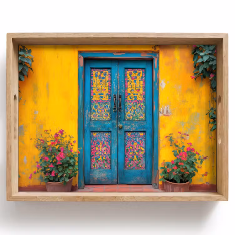 Bandeja - Puertas - Colorido - Plantas — 1