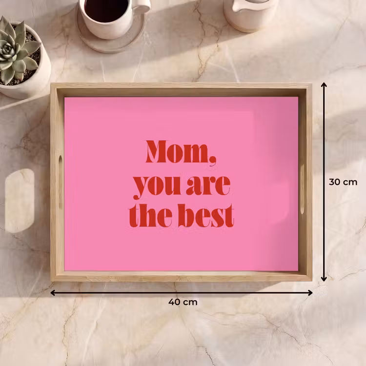 Bandeja - Madre - Mensaje - Rosa — 7