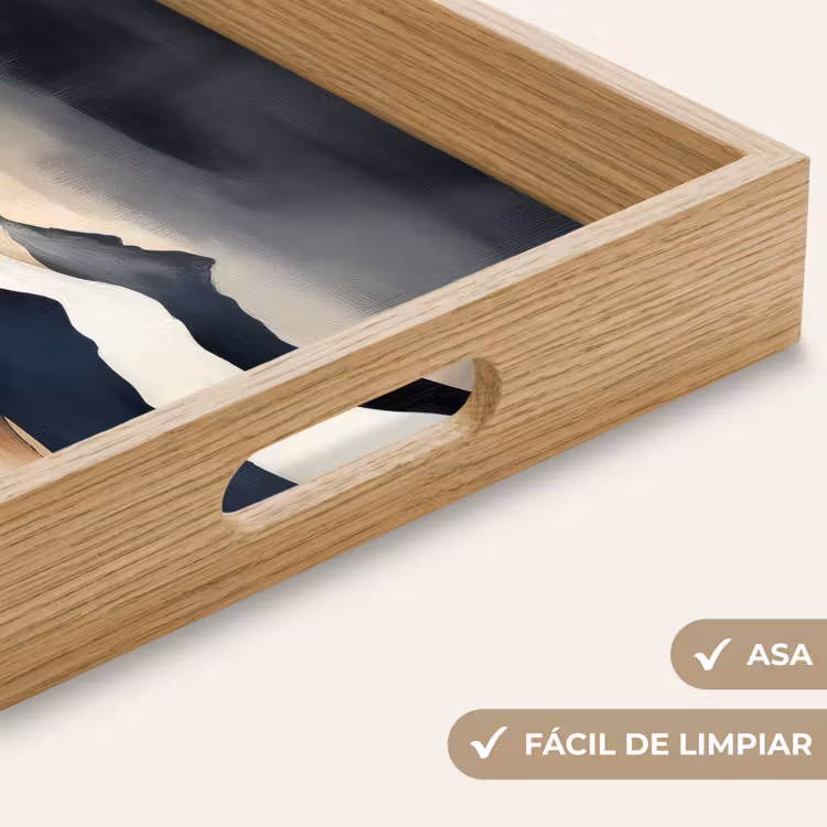 Bandeja - Montañas - Azul oscuro - Paisaje — 8