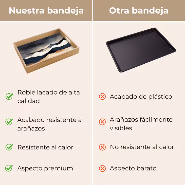 Bandeja - Montañas - Azul oscuro - Paisaje — 9
