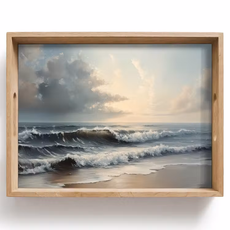 Bandeja - Playa - Mar - Puesta de sol — 1
