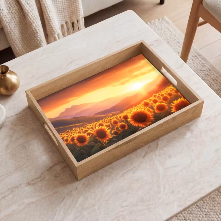 Bandeja - Girasoles - Atardecer - Paisaje — 2