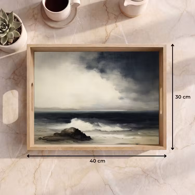 Bandeja - Mar - Rocas - Tormenta — 7