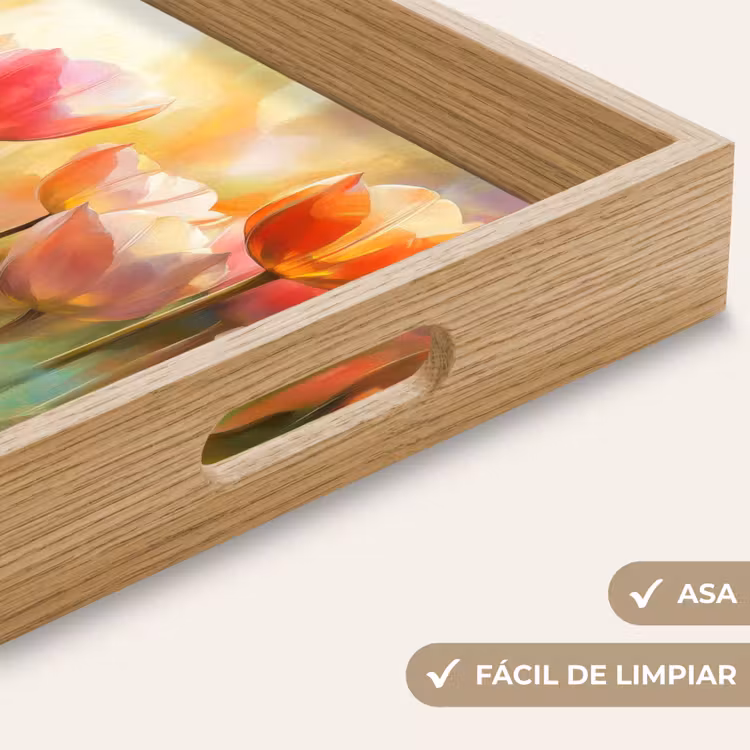 Bandeja - Tulipanes - Cuento de hadas - Colorido — 8