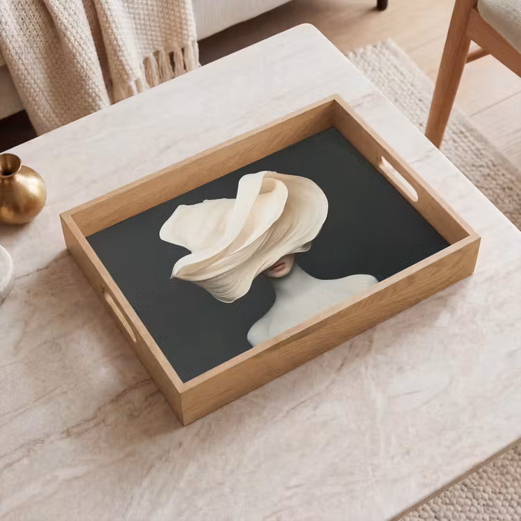 Bandeja - Mujer - Beige - sombrero — 2