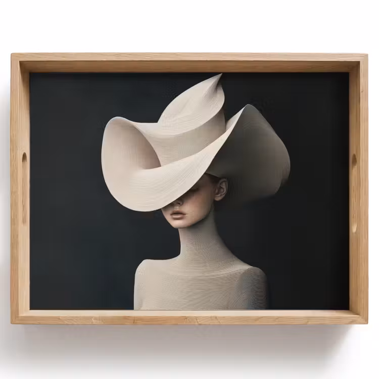 Bandeja - Mujer - Ondulado - Sombrero — 1