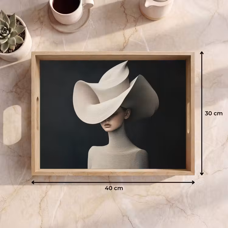 Bandeja - Mujer - Ondulado - Sombrero — 7