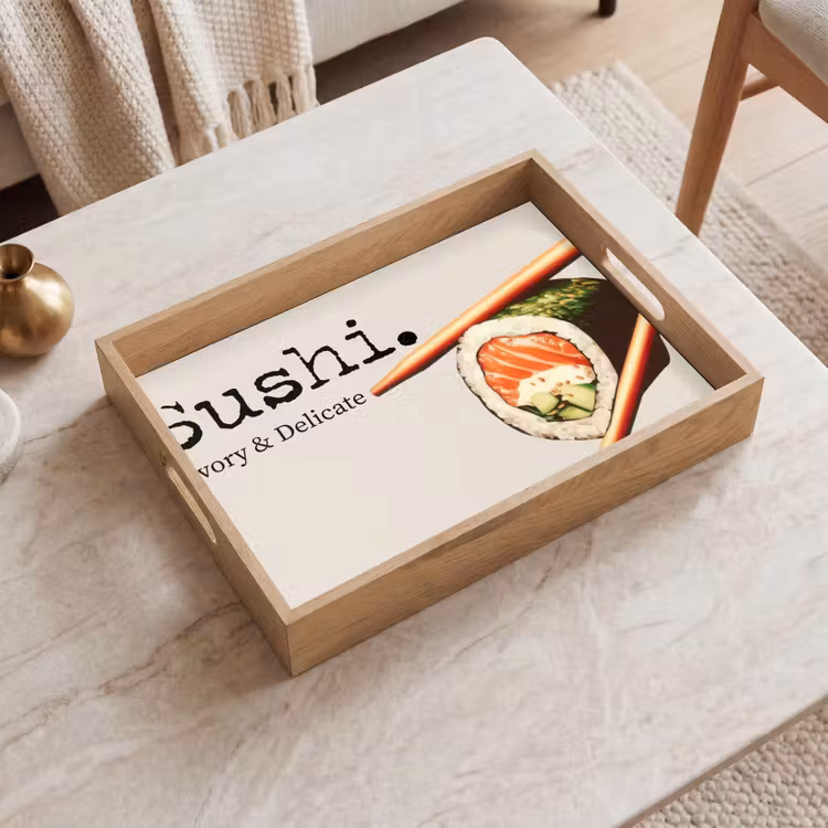 Bandeja - Sushi - Salmón - Arroz - Japonés — 2