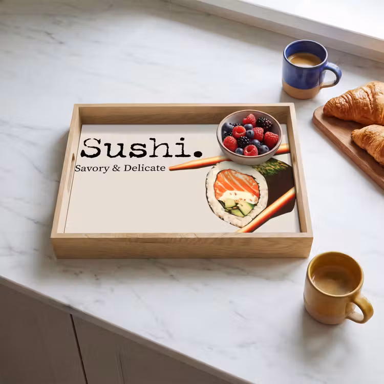 Bandeja - Sushi - Salmón - Arroz - Japonés — 3