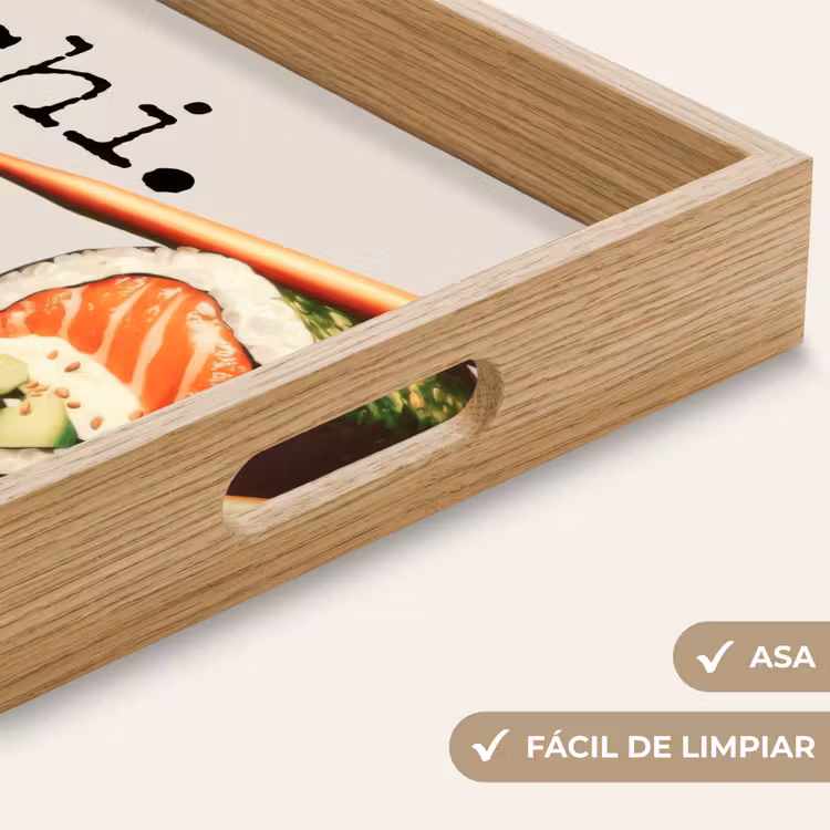 Bandeja - Sushi - Salmón - Arroz - Japonés — 8