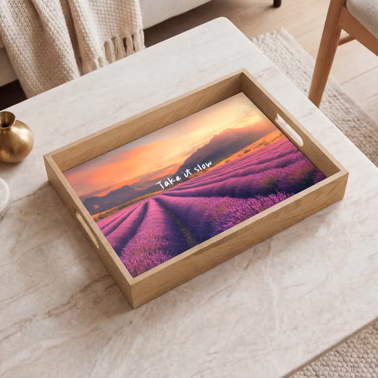 Bandeja - Campo de lavanda - Cita - Puesta de sol — 2