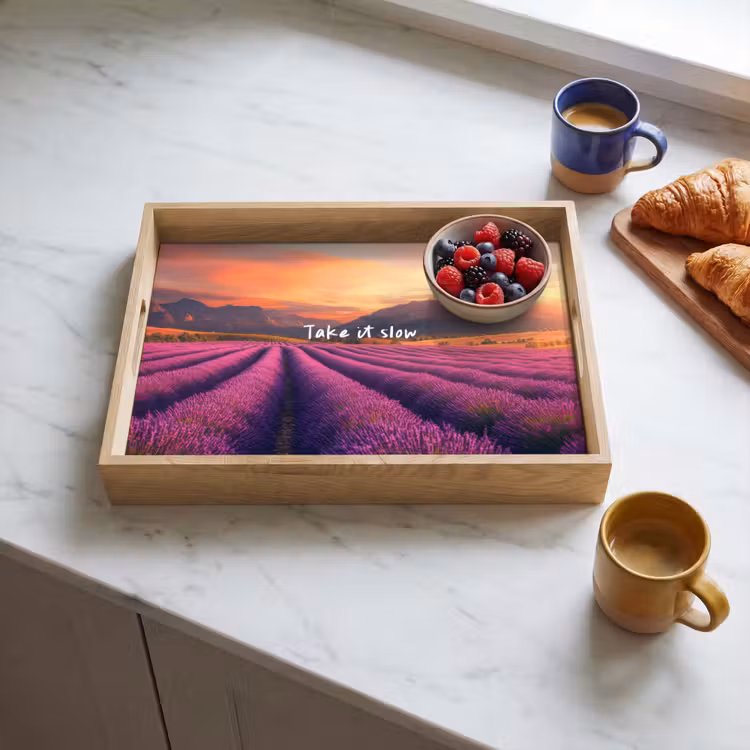 Bandeja - Campo de lavanda - Cita - Puesta de sol — 3