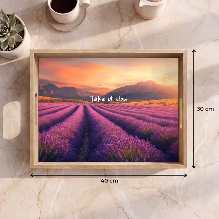 Bandeja - Campo de lavanda - Cita - Puesta de sol — 7